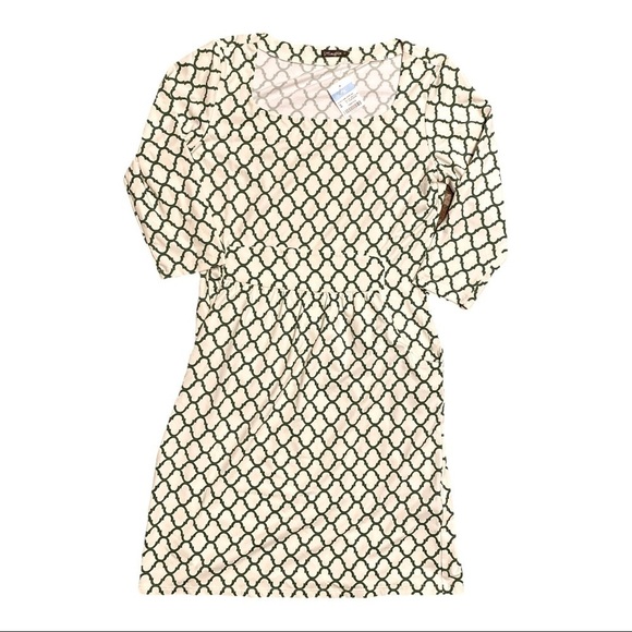 J. McLaughlin Emma Dress NWT Green Cream Palm Spring Print Size Small - Picture 1 of 7